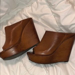 Cognac mules- Jessica Simpson